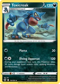 Toxicroak #110, Silver Tempest