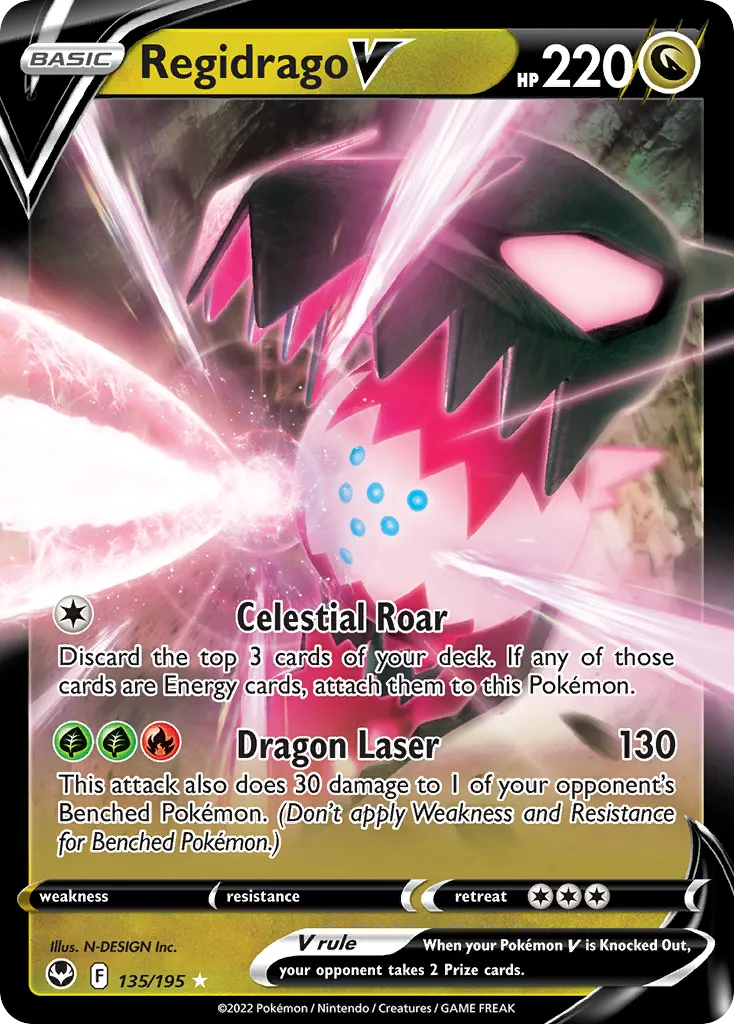 Regidrago V #135, Silver Tempest