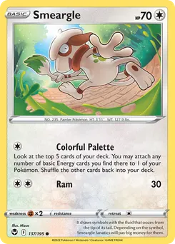 Smeargle #137, Silver Tempest
