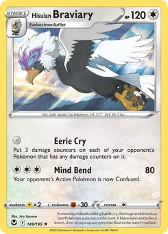 Hisuian Braviary #149, Silver Tempest