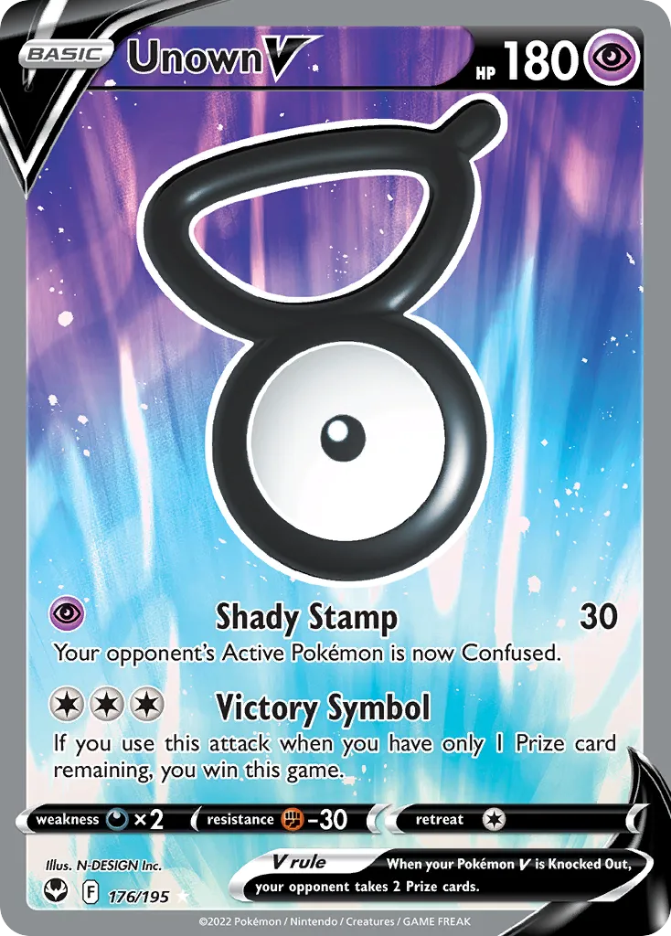 Unown V #176, Silver Tempest