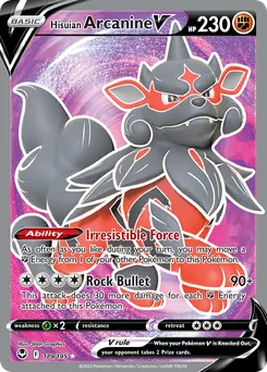 Hisuian Arcanine V #179, Standard