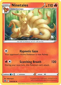 Ninetales #18, Reverse Foil