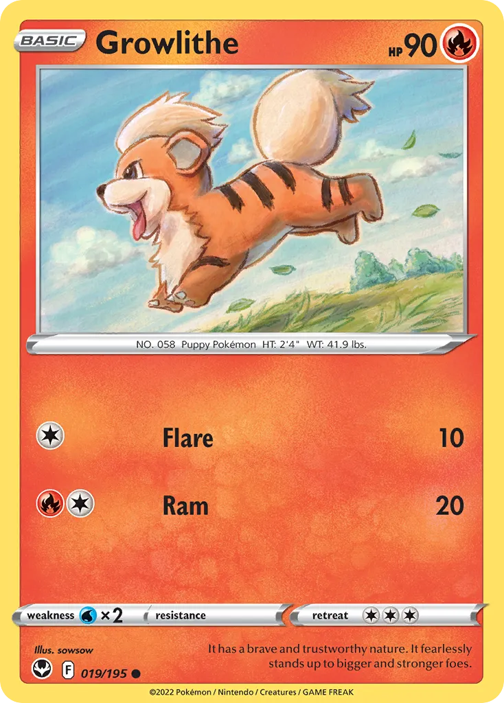 Growlithe #19, Silver Tempest