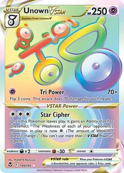 Unown VSTAR #199, Secret