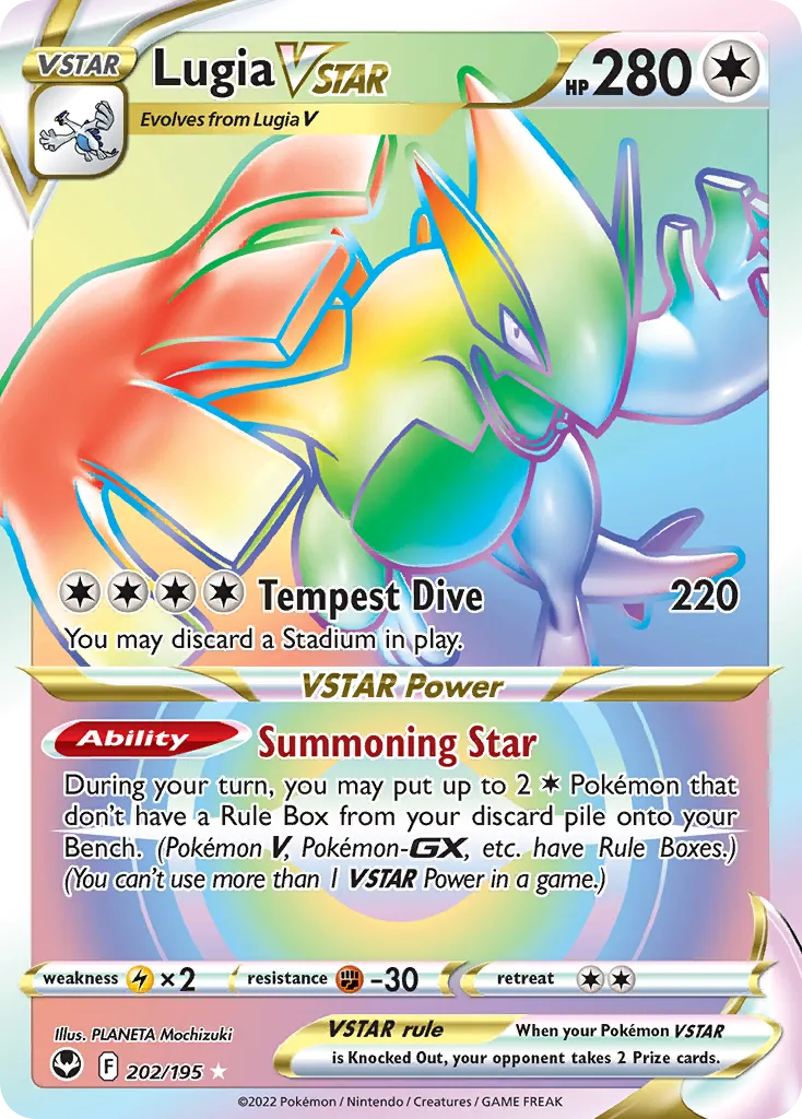 Lugia VSTAR #202, Silver Tempest Secret