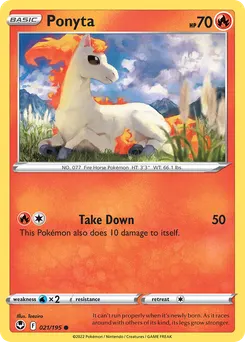 Ponyta #21, Reverse Foil