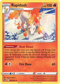 Rapidash #22, Reverse Foil
