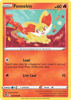 Fennekin #25, Silver Tempest
