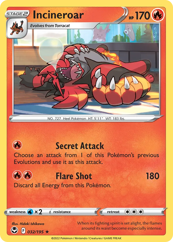 Incineroar #32, Silver Tempest