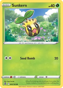 Sunkern #5, Reverse Foil