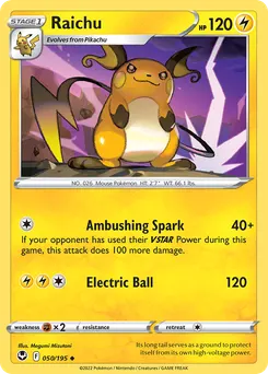 Raichu #50, Standard