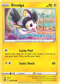Emolga #54, Reverse Foil
