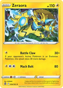 Zeraora #56, Silver Tempest