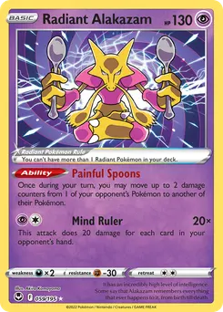 Radiant Alakazam #59, Silver Tempest