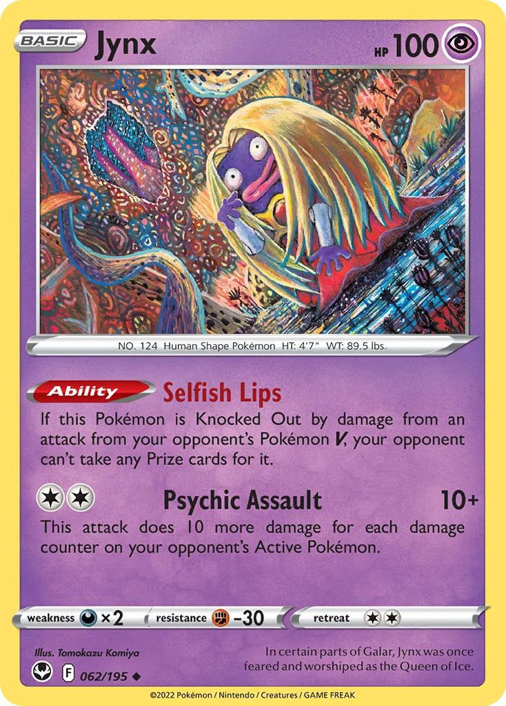Jynx #62, Silver Tempest Reverse Foil