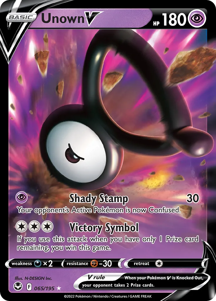 Unown V #65, Silver Tempest