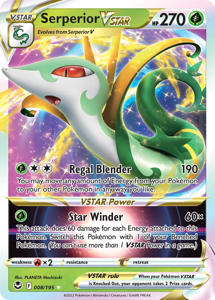 Serperior VSTAR #8, Silver Tempest