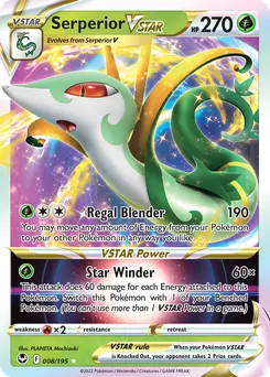 Serperior VSTAR #8, Standard