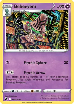 Beheeyem #80, Silver Tempest