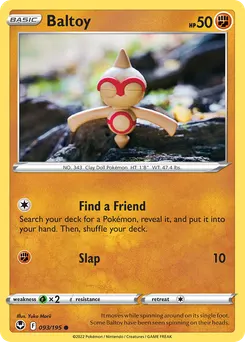 Baltoy #93, Silver Tempest