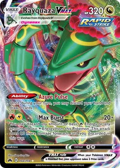Rayquaza VMAX #102, Missing Texture
