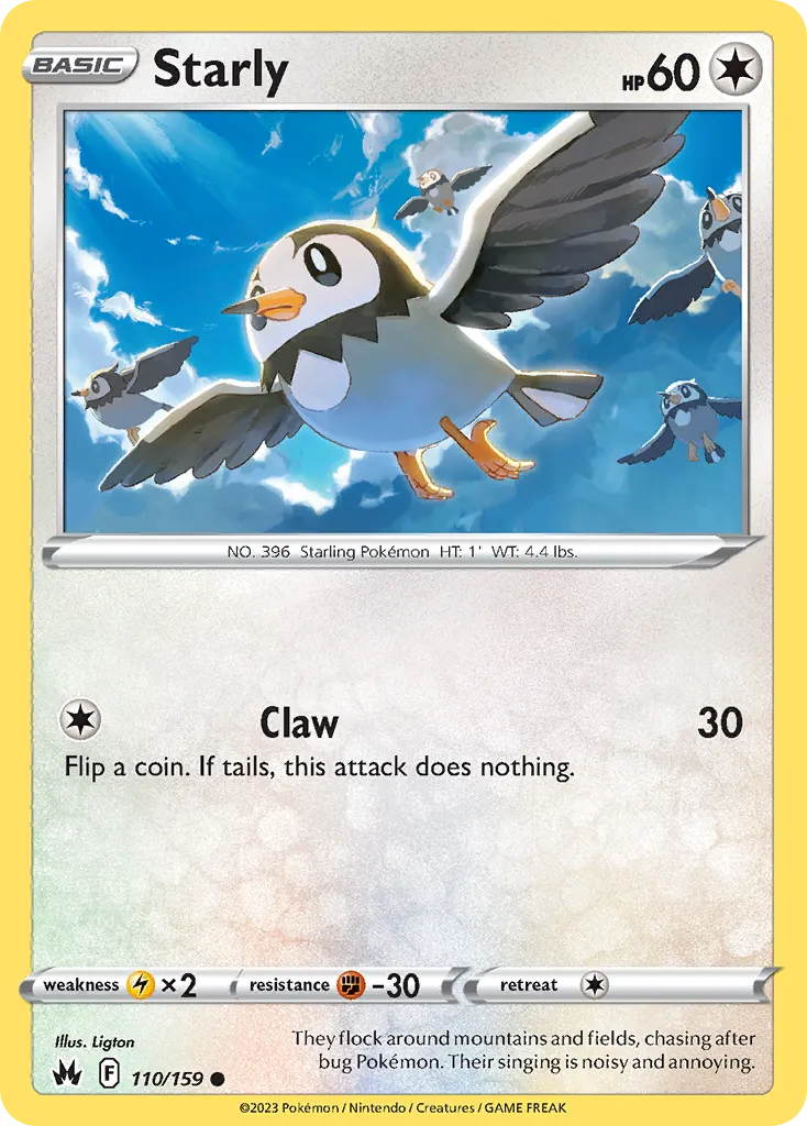 Starly #110, Crown Zenith