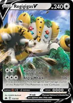 Regigigas V #113, Standard