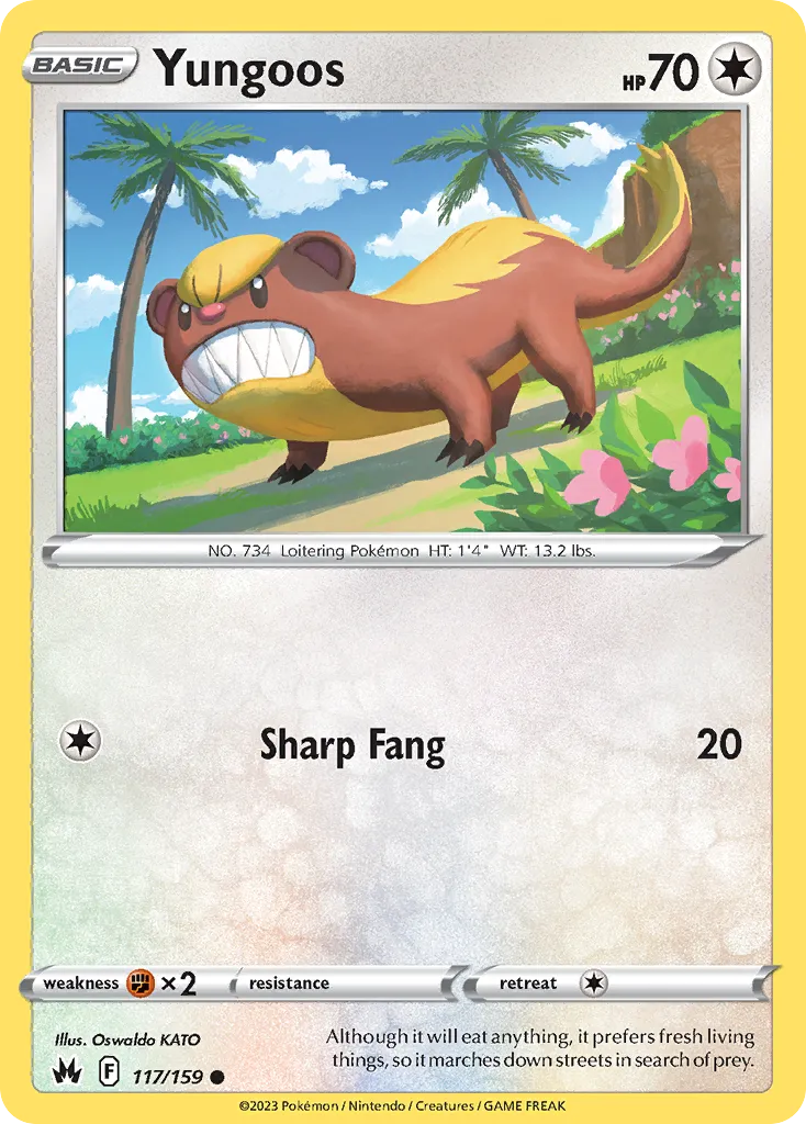 Yungoos #117, Crown Zenith