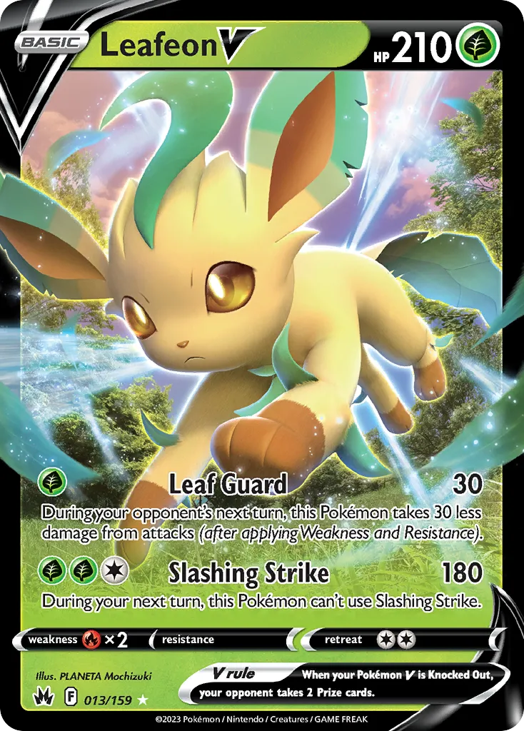 Leafeon V #13, Crown Zenith