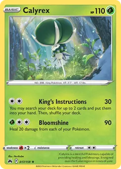 Calyrex #17, Reverse Foil