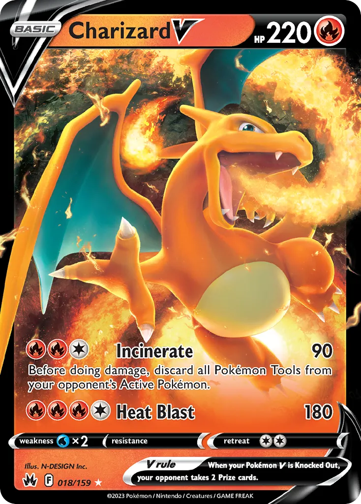 Charizard V #18, Crown Zenith