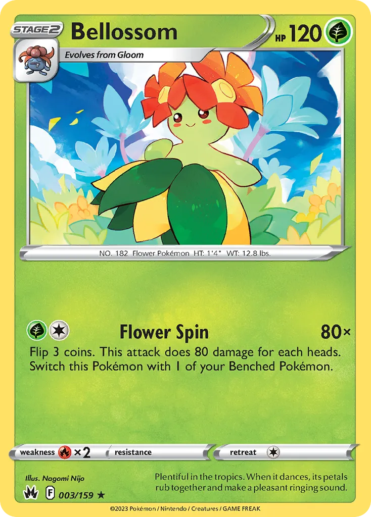 Bellossom #3, Crown Zenith Reverse Foil