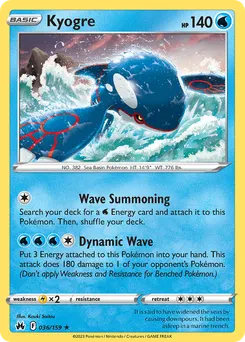 Kyogre #36, Reverse Foil