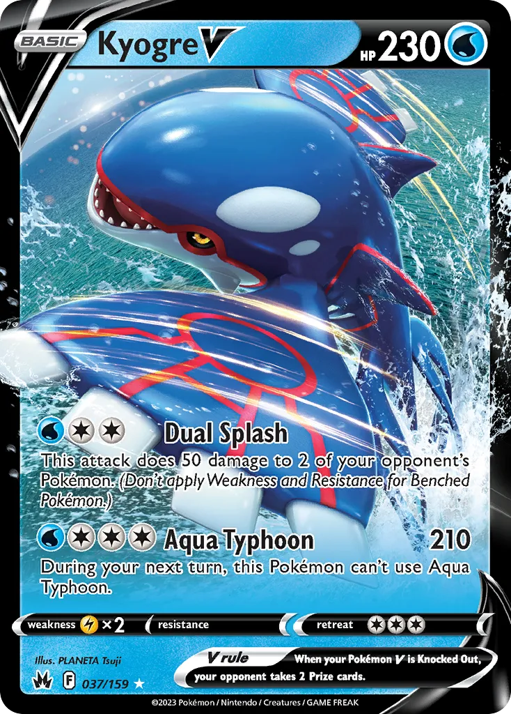 Kyogre V #37, Crown Zenith