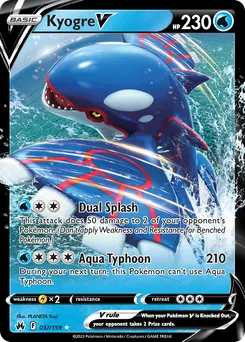 Kyogre V #37, Standard
