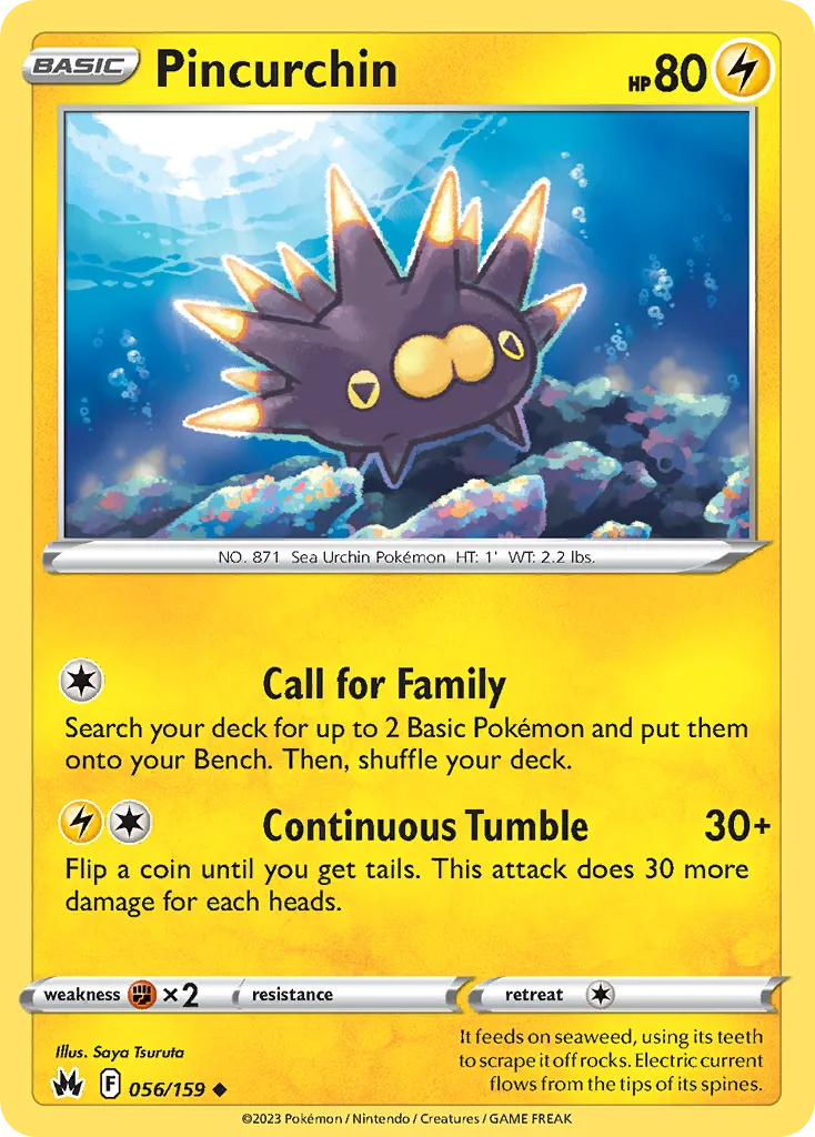 Pincurchin #56, Crown Zenith Reverse Foil