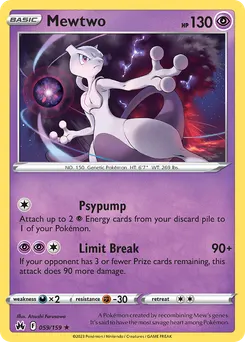Mewtwo #59, Reverse Foil