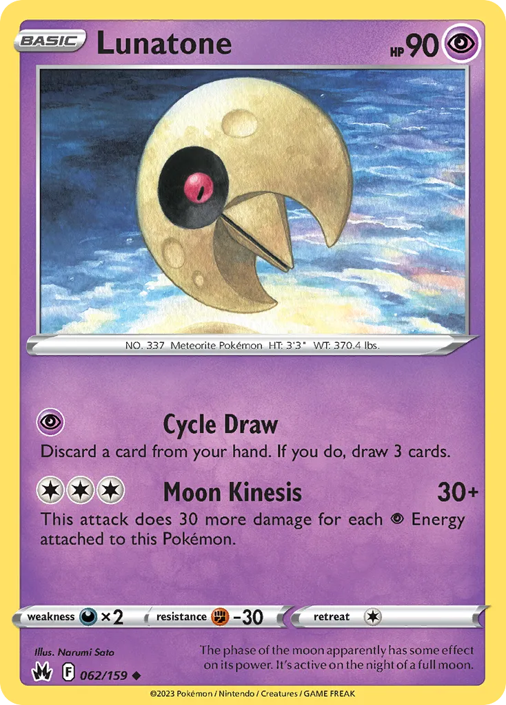 Lunatone #62, Crown Zenith