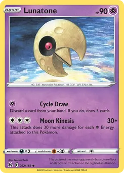 Lunatone #62, Standard