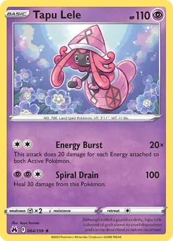 Tapu Lele #64, Reverse Foil