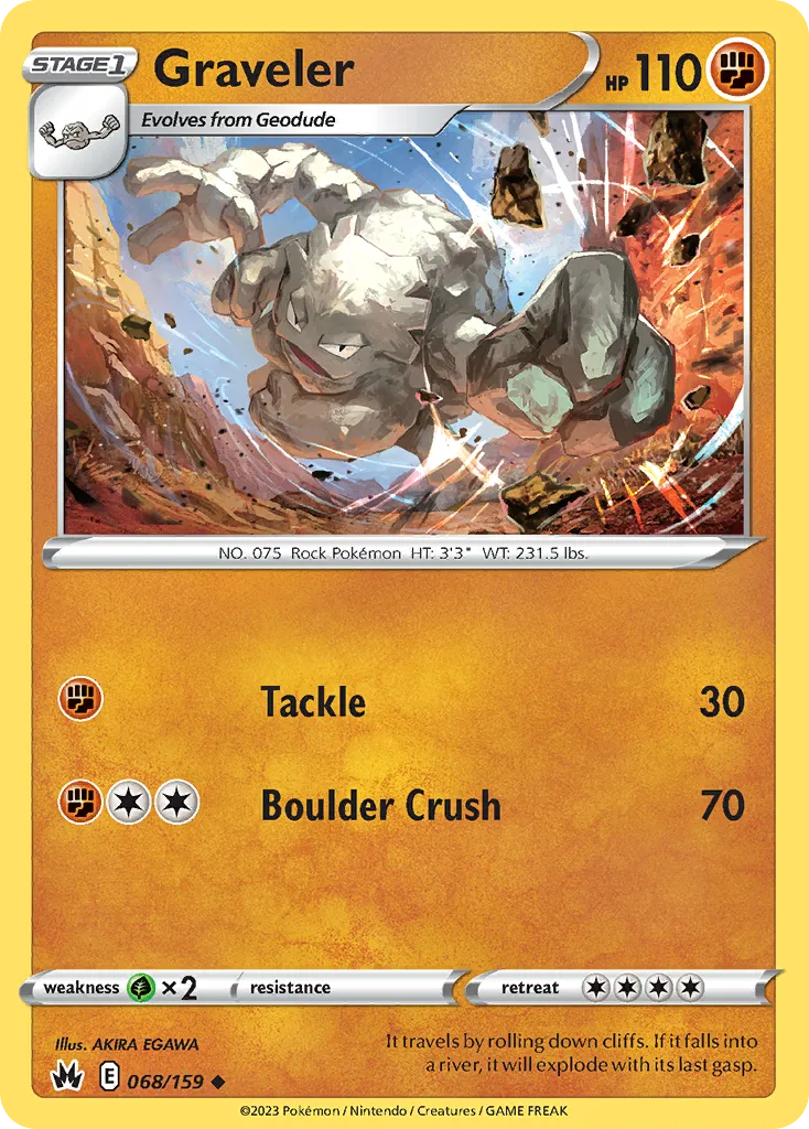 Graveler #68, Crown Zenith