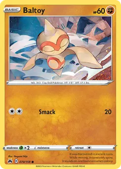 Baltoy #70, Reverse Foil