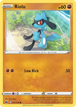 Riolu #71, Reverse Foil