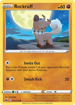Rockruff #73, Reverse Foil