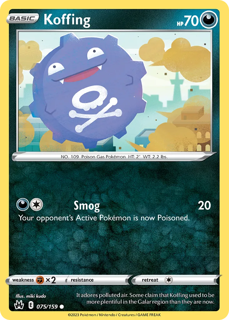 Koffing #75, Crown Zenith