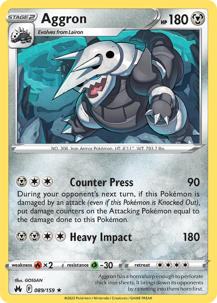 Aggron #89, Crown Zenith
