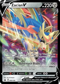 Zacian V #95, Standard