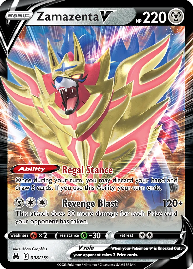 Zamazenta V #98, Crown Zenith