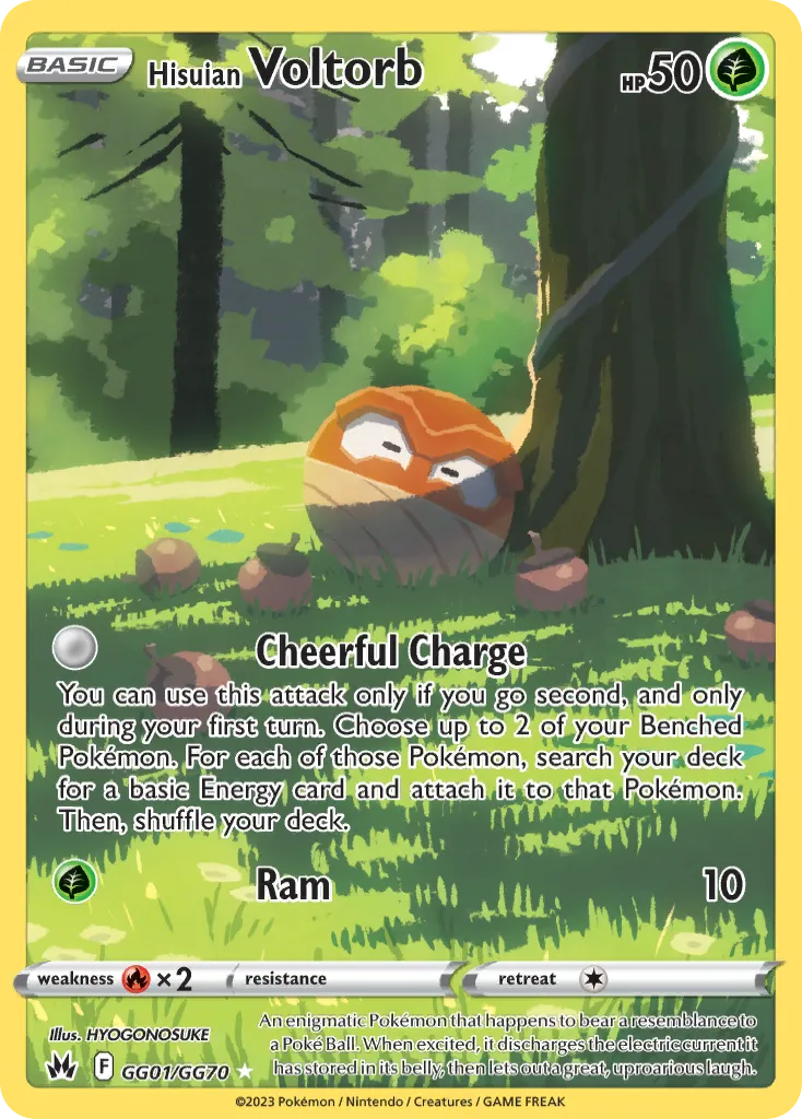 Hisuian Voltorb #GG01, Crown Zenith Galarian Gallery